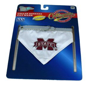 NCAA Mississippi State University Small Reflective Dog Collar Bandana 8 to 12 in